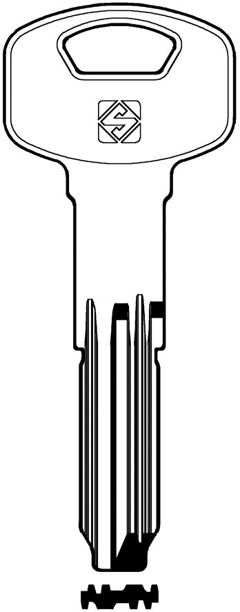 Silca CHIAVE PUNZONATA OTTONE YA90 (G. VAG 1) YALE 5.00 pz