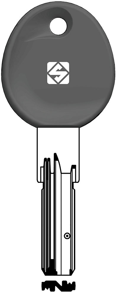 Silca CHIAVE PUNZONATA SILVER NICKEL IE38RP (G. VAG 0) ISEO 5.00 pz