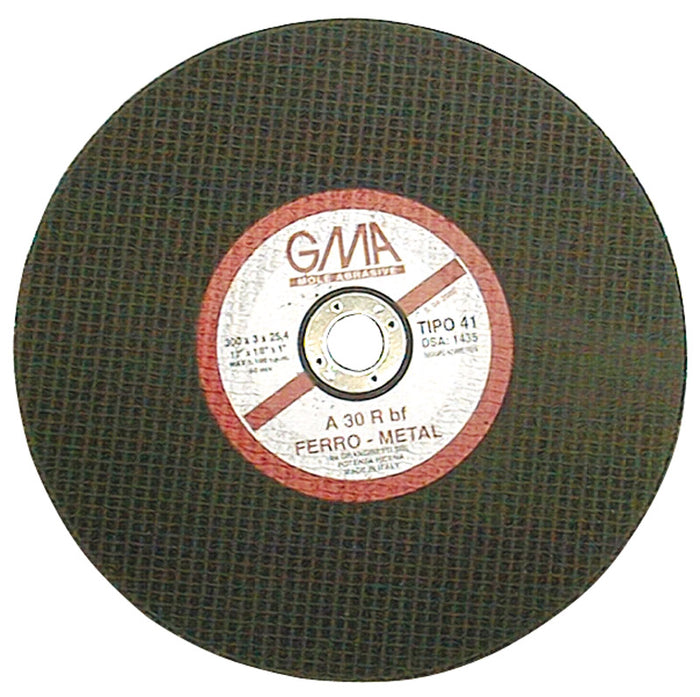 Sisa Mole DISCO ABRASIVO per ferro Ø mm. 300x3,5x30 10.00 pz