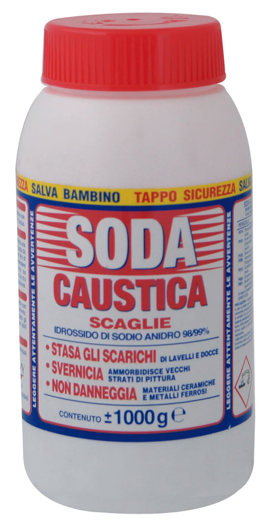 SODA CAUSTICA A SCAGLIE  kg. 1 12.00 pz
