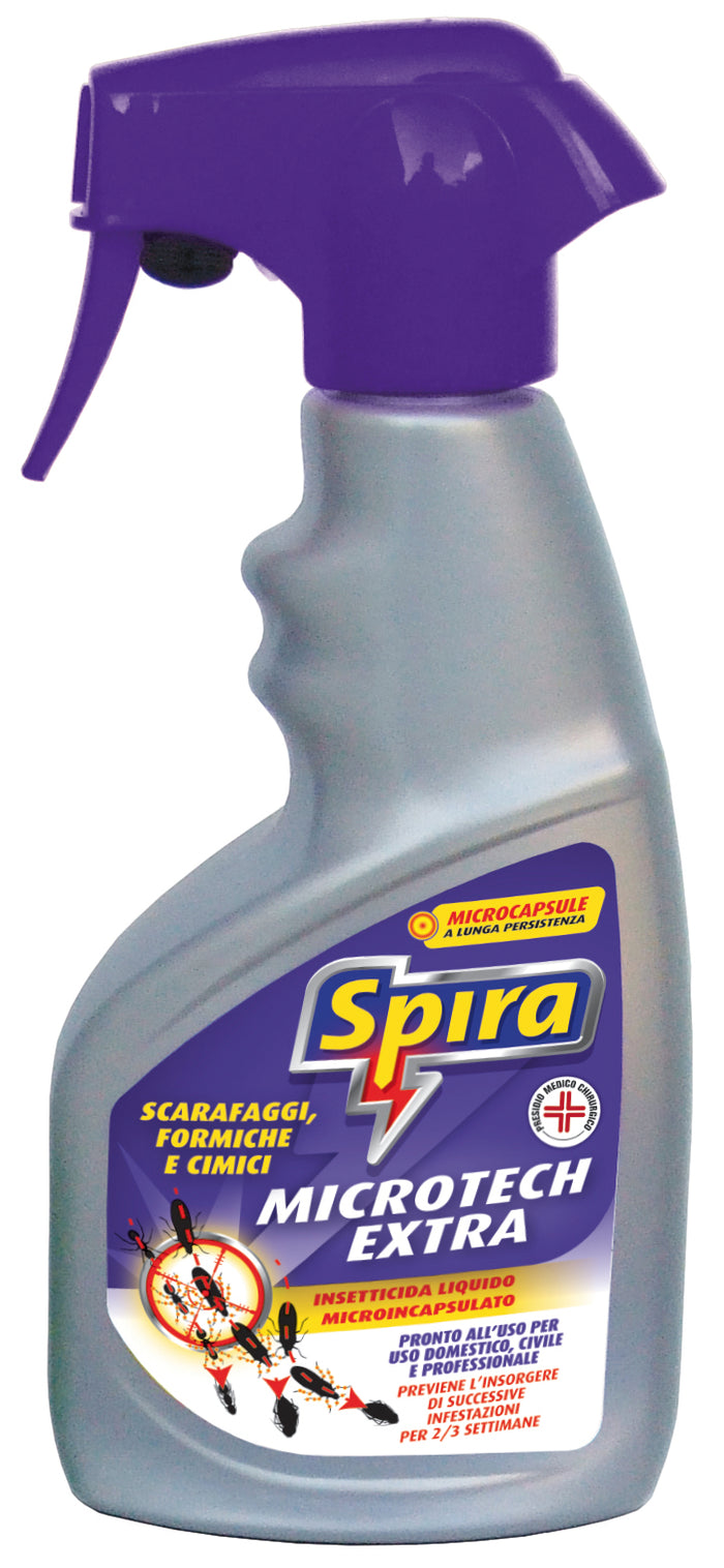 Spira INSETTICIDA SPRAY SCARAFAGGI FORMICHE E CIMICI MICROTECH EXTRA ml. 400 12.00 pz