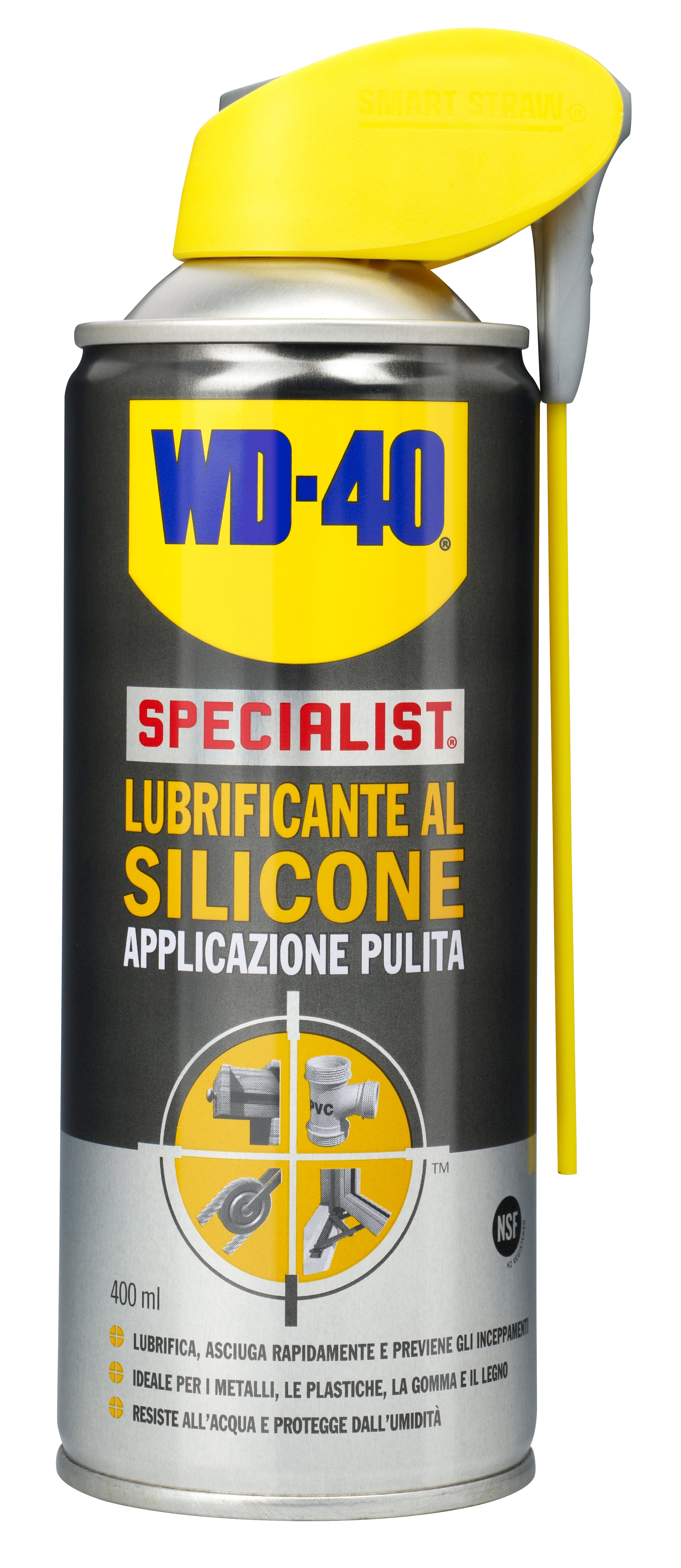 SPRAY WD-40 LUBRIFICANTE AL SILICONE  ml. 400 12.00 pz
