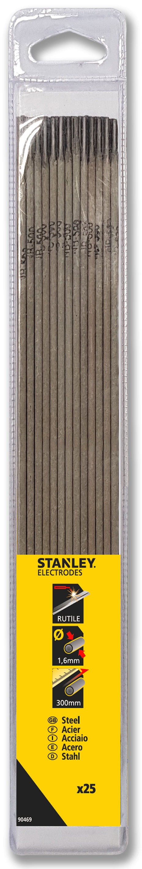 Stanley ELETTRODO PER SALDATURA RUTILICO Ø mm. 2,5x300 (25 pz.)