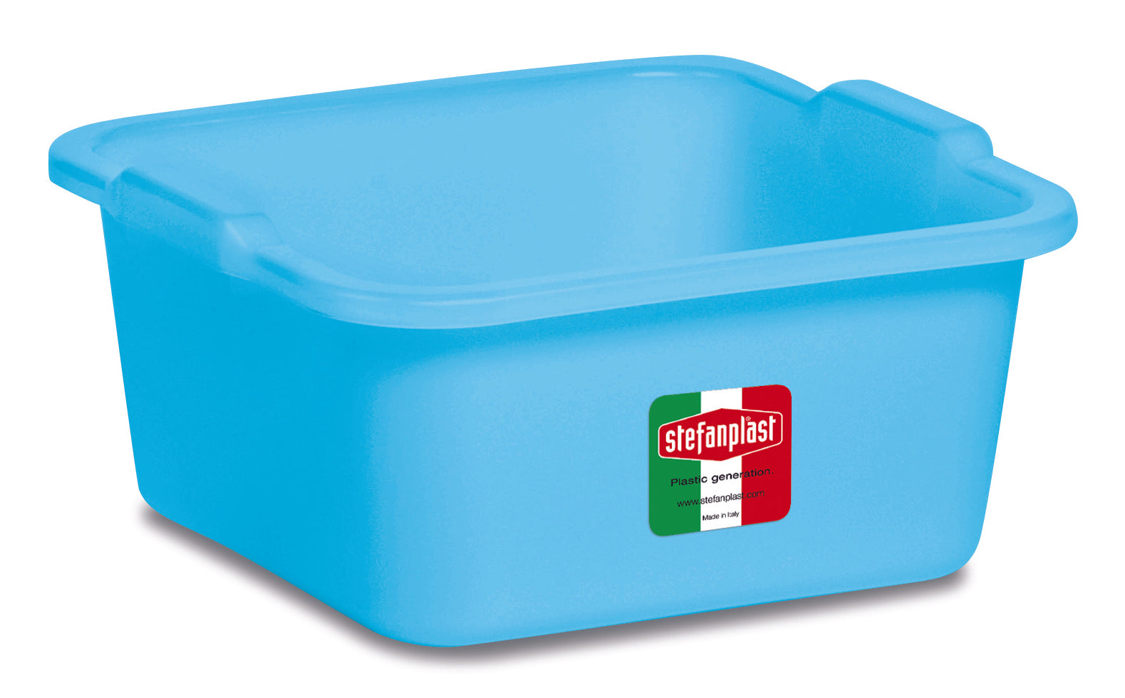 Stefanplast BACINELLA QUADRA AZZURRA lt.16 - cm. 38x38x16 h