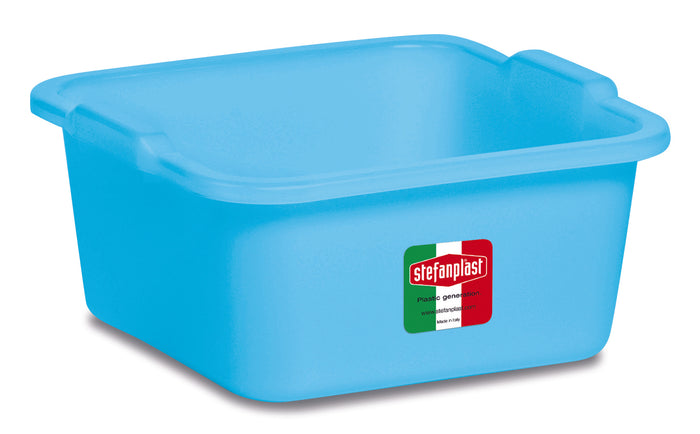 Stefanplast BACINELLA QUADRA AZZURRA lt.16 - cm. 38x38x16 h