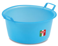 Stefanplast BACINELLA TONDA AZZURRA  lt. 10 - Ø cm. 35x15 h