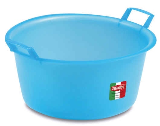 Stefanplast BACINELLA TONDA AZZURRA  lt. 15 - Ø cm. 40x18 h