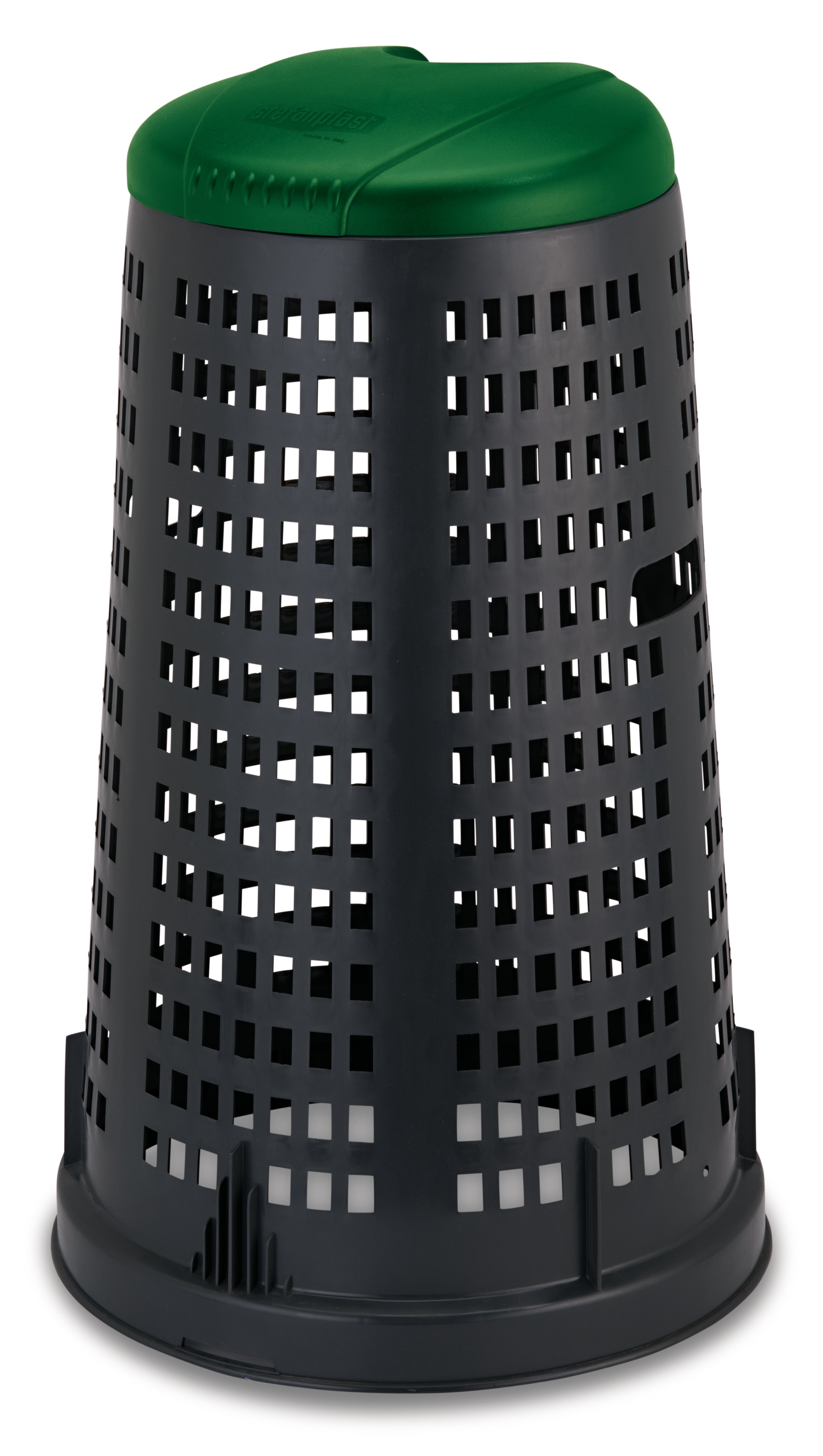 Stefanplast BIDONE TRESPOLO Lt. 100 - Ø cm. 58x90 h coperchio col. Verde