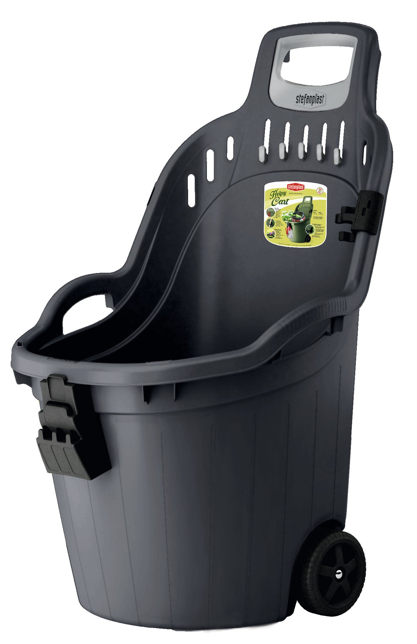 Stefanplast CARRIOLA MULTIUSO HELPY CART cm. 59,5x53X88,5 h  col. grigio ferro