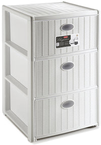 Stefanplast CASSETTIERA ELEGANCE 3 cassetti - cm. 40x40x60 h col. Bianco