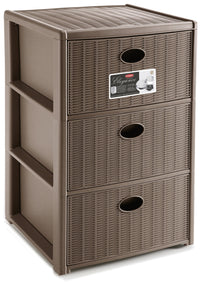 Stefanplast CASSETTIERA ELEGANCE 3 cassetti - cm. 40x40x60 h col. Tortora