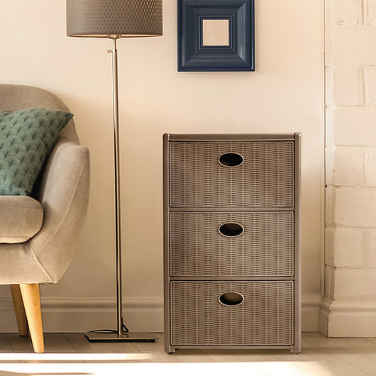 Stefanplast CASSETTIERA ELEGANCE 3 cassetti - cm. 40x40x60 h col. Tortora