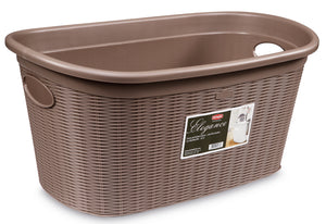 Stefanplast CESTA PORTABIANCHERIA ELEGANCE Lt. 35 - cm. 58x38x28 h col. Bianco