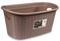 Stefanplast CESTA PORTABIANCHERIA ELEGANCE Lt. 35 - cm. 58x38x28 h col. Tortora