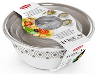 Stefanplast CIOTOLA TOSCA  SET 3 PEZZI  bianco/tortora chiaro