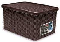 Stefanplast CONTENITORE MULTIUSO ELEGANCE Lt. 15 - cm.29x39x21 h col. Moka