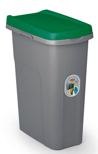 Stefanplast PATTUMIERA ECO SYSTEM LT.15 cm. 33x22x41 h Grigio/Verde