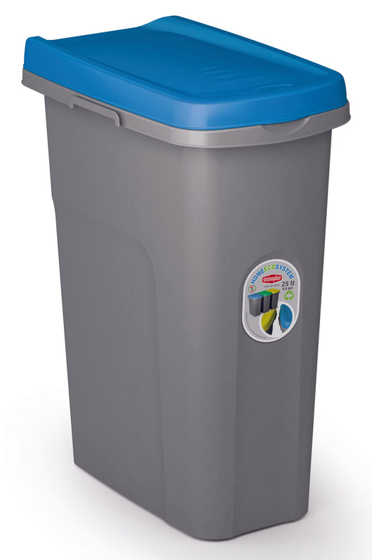Stefanplast PATTUMIERA ECO SYSTEM LT.25 cm. 39x24x51 h Grigio/Blu