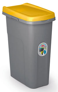Stefanplast PATTUMIERA ECO SYSTEM LT.25 cm. 39x24x51 h Grigio/Giallo