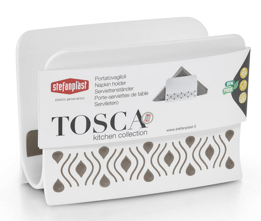Stefanplast PORTATOVAGLIOLI TOSCA bianco/tortora chiaro