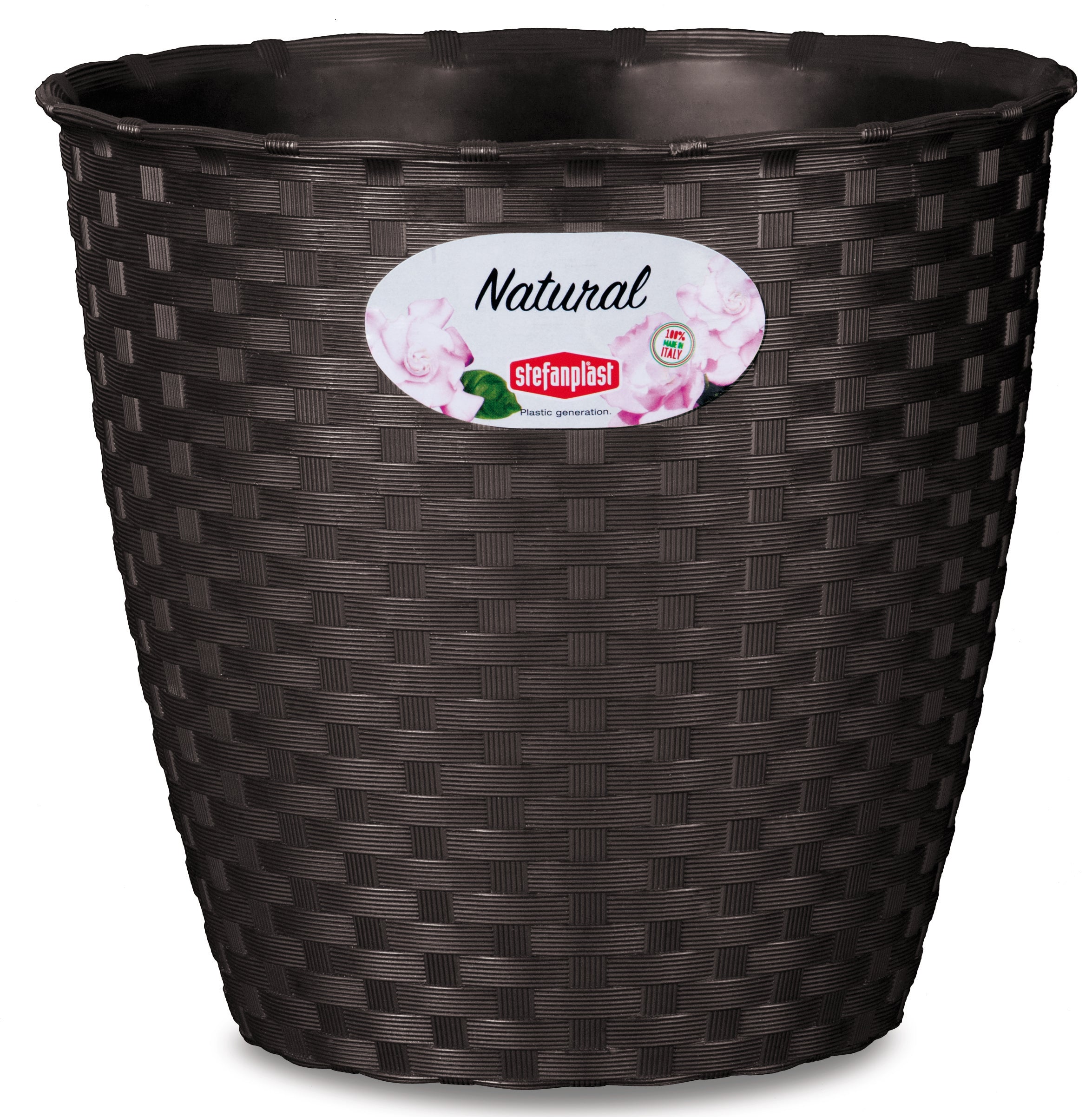Stefanplast VASO NATURAL DA INTERNO/ESTERNO Ø cm. 14x12,8 h col. Bianco