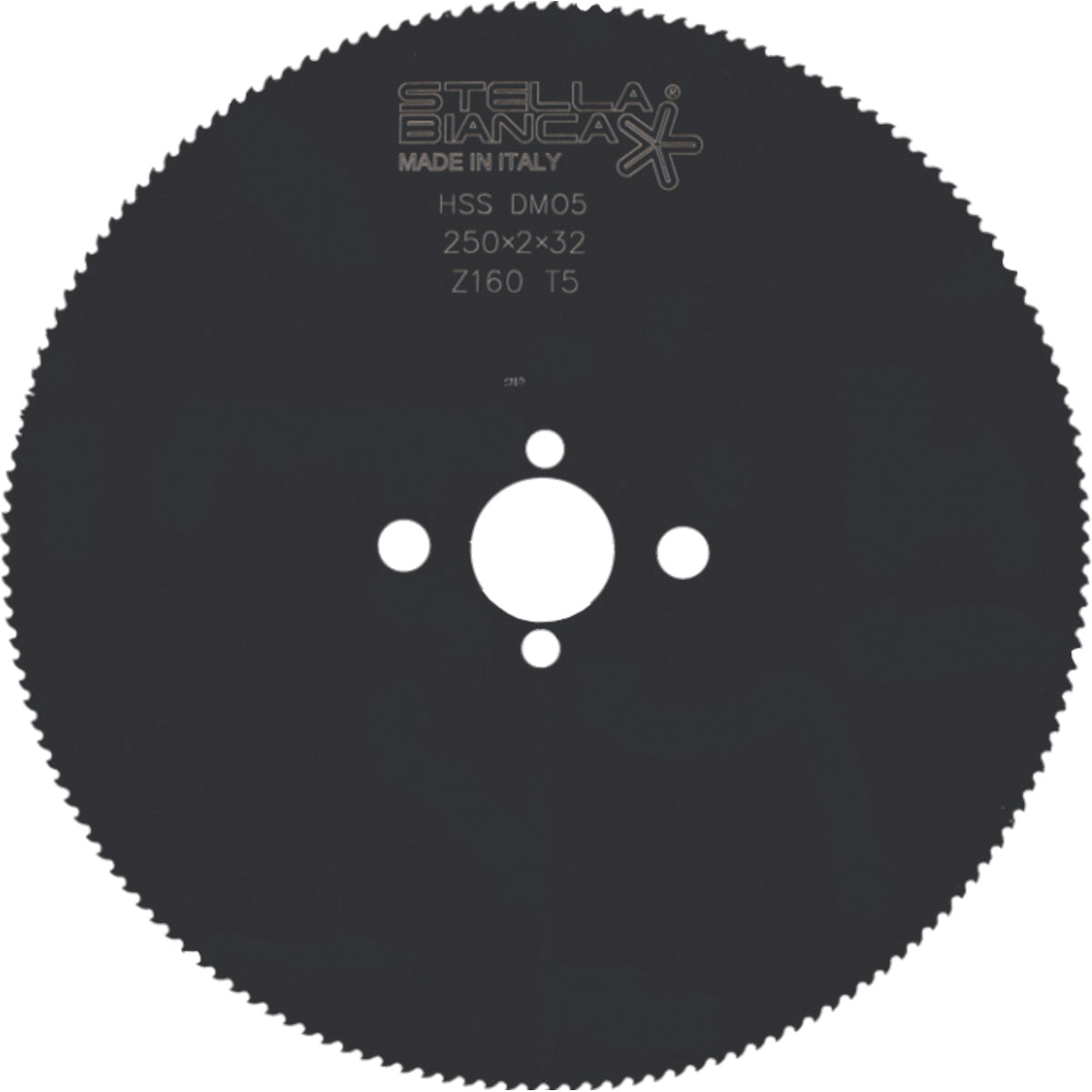 Stella Bianca DISCO HSS T6-PIENO per taglio ferro Ø mm. 225 Spess. 1,9 mm.