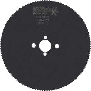 Stella Bianca DISCO HSS T6-PIENO per taglio ferro Ø mm. 225 Spess. 1,9 mm.