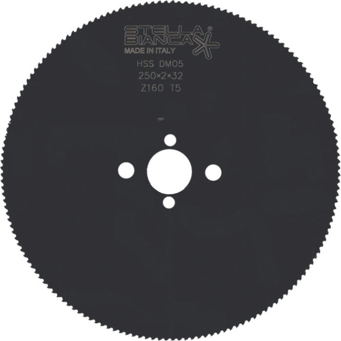 Stella Bianca DISCO HSS T6-PIENO per taglio ferro Ø mm. 225 Spess. 1,9 mm.