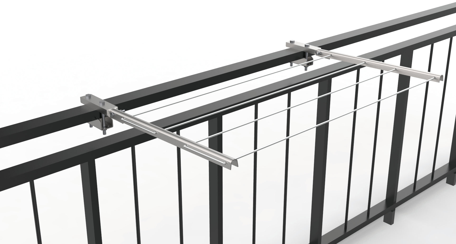 STENDIBIANCHERIA PER BALCONI PIEGHEVOLE  cm. 65 acciaio zincato