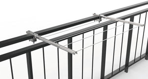 STENDIBIANCHERIA PER BALCONI PIEGHEVOLE  cm. 65 acciaio zincato