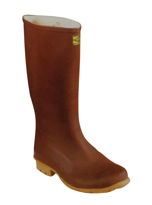 STIVALI IN GOMMA NATURALE CALANDRATA GINOCCHIO Col. Marrone Mis. 46