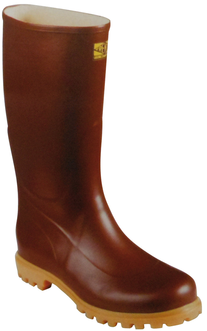 STIVALI IN GOMMA NATURALE CARRO ARMATO GINOCCHIO Col. Marrone Mis. 45