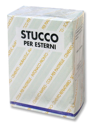 STUCCO IN POLVERE PER ESTERNI  kg. 1 12.00 pz