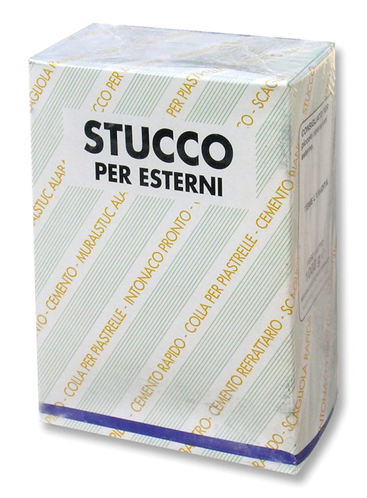 STUCCO IN POLVERE PER ESTERNI  kg. 1 12.00 pz