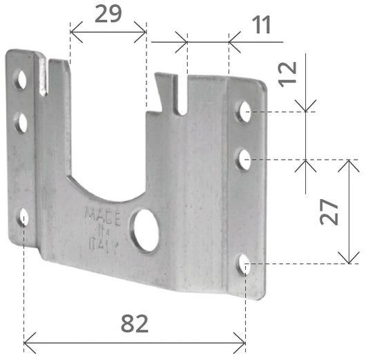 SUPPORTO A LEGNO Lunghezza mm. 82