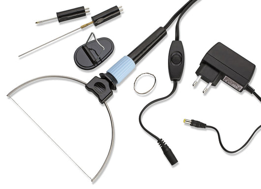 TAGLIAPOLISTIROLO PROFESSIONALE 7W CON 3 ACCESSORI