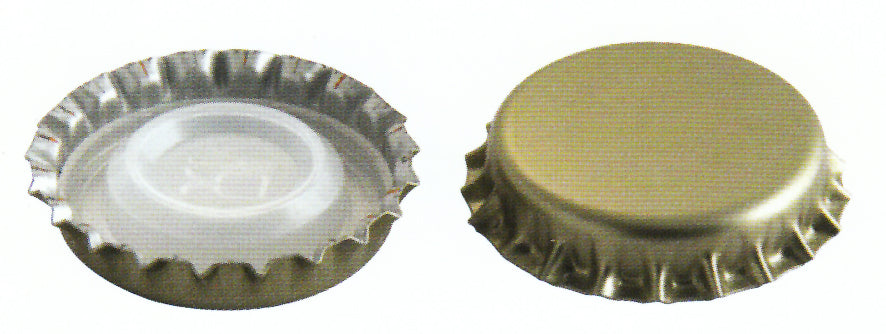 TAPPO A CORONA BIDUL BASSO Ø mm. 29 PZ.200 col.oro