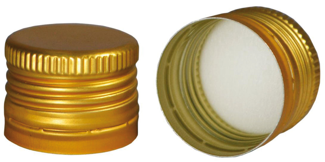 TAPPO A VITE IN ALLUMINIO PER DAMA IN VETRO  mm. 31,5x24 - Pz.5