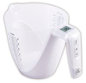 Tata Linda BILANCIA DA CUCINA ELETTRONICA A CARAFFA GRADUATA Portata kg. 5