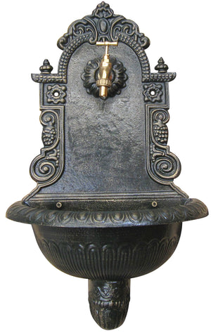 Tata Linda FONTANA IN GHISA PANTHEON CON RUBINETTO col. Grigio