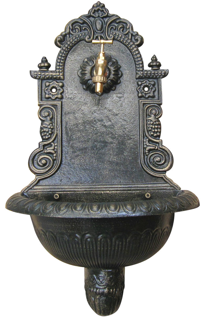 Tata Linda FONTANA IN GHISA PANTHEON CON RUBINETTO col. Grigio