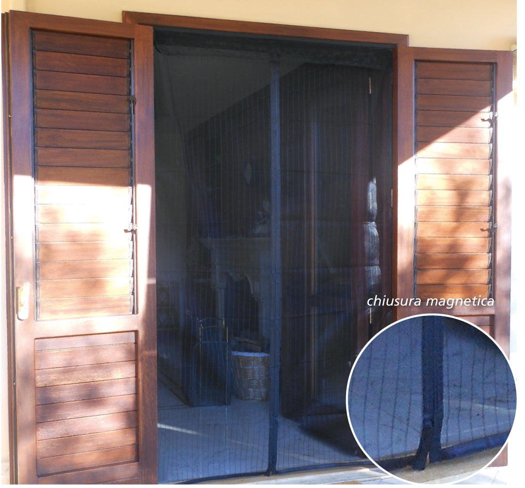 Tata Linda ZANZARIERA MAGNETICA cm. 120x240 col. Blu