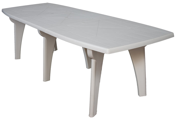 TAVOLO LIPARI 2 cm. 250x90x72 h col. Bianco