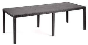 TAVOLO QUEEN cm. 150÷220x90x72 h col. Testa di moro