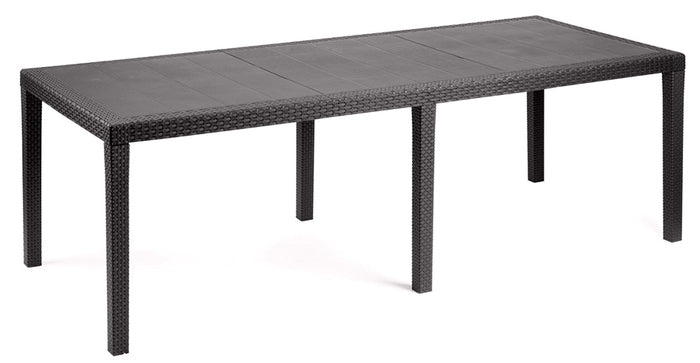 TAVOLO QUEEN cm. 150÷220x90x72 h col. Testa di moro