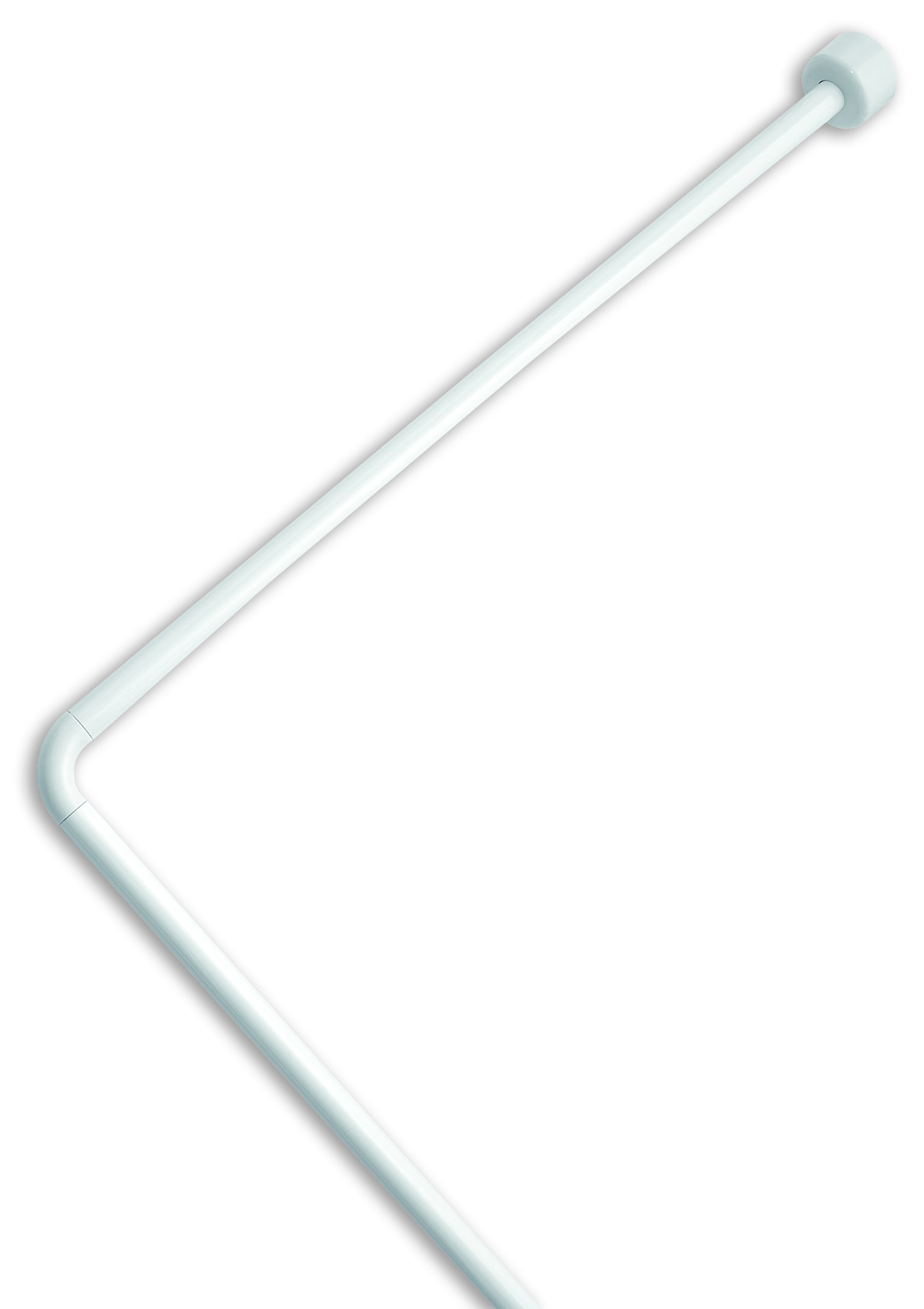 TELAIO ANGOLARE PER TENDE DOCCIA IN BLISTER col. Bianco cm. 80x170x80