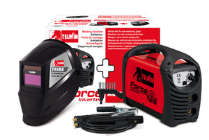 Telwin SALDATRICE AD INVERTER FORCE 165  4,1 Kw - 150 Amp ACCESSORI+ MASCHERA