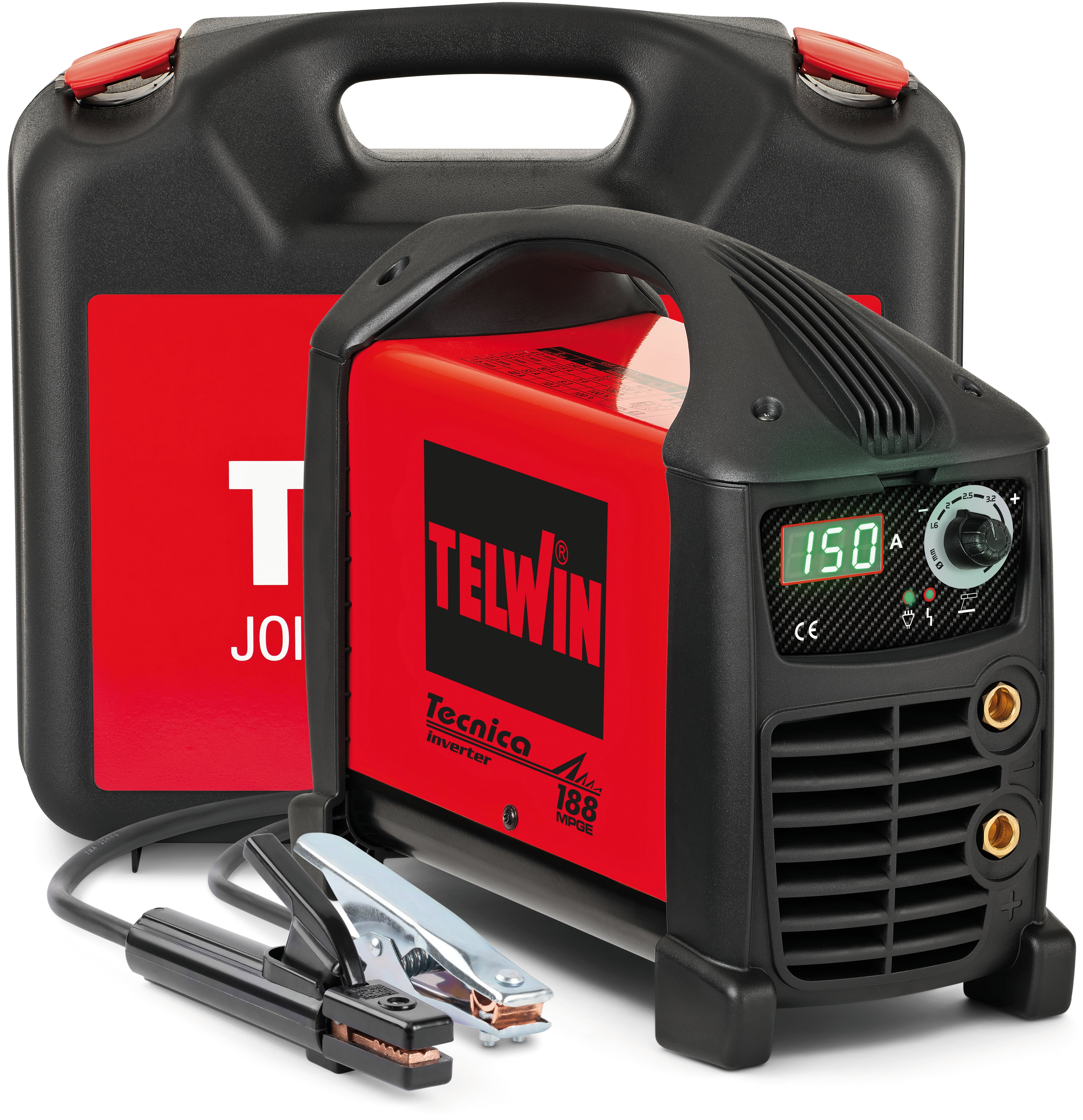 Telwin SALDATRICE AD INVERTER TECNICA 188 MPGE  4,2 Kw - 150 Amp Valigetta + Accessori