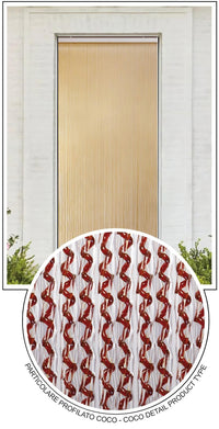 TENDA IN PVC COCO ROTOLO col. Cristallo/Marrone 5.50 kg