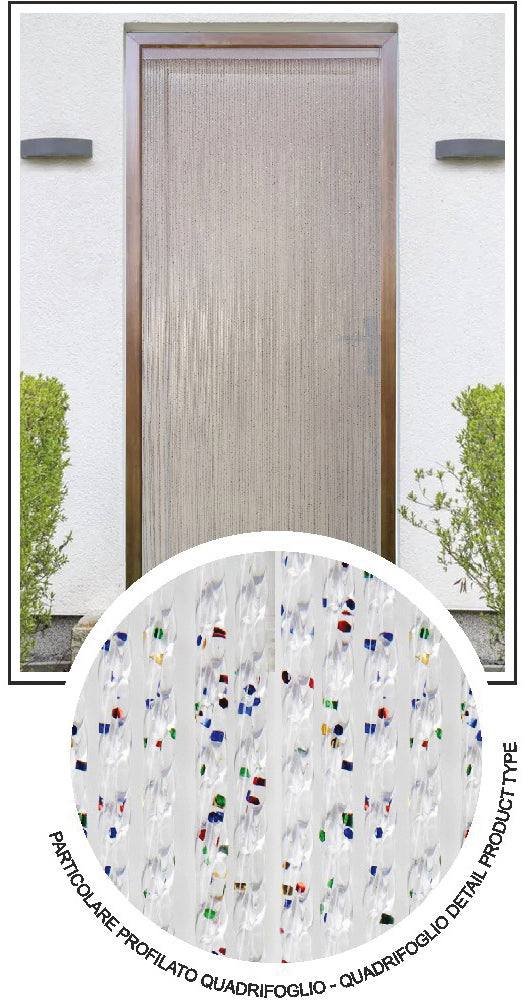 TENDA IN PVC QUADRIFOGLIO cm. 100x220 col. Oro